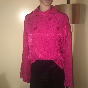 Topshop fuschia top